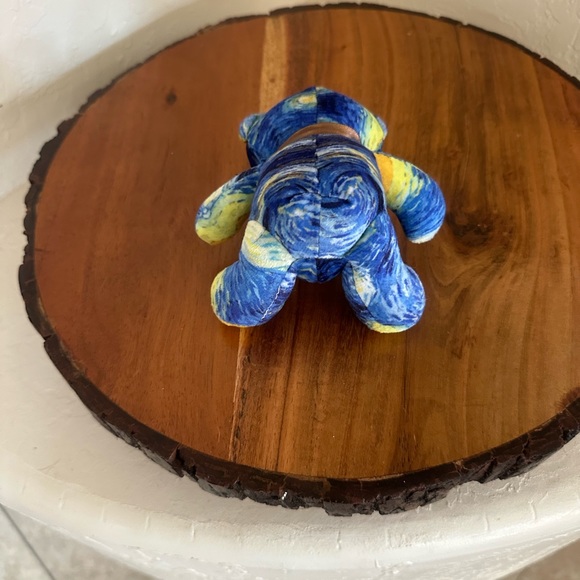 Lighthouse Immersive Van Gogh Experience Starry Night Print Bear Plush - Picture 3 of 7